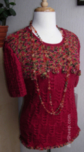 Knitwear, Burnt Red Tee
