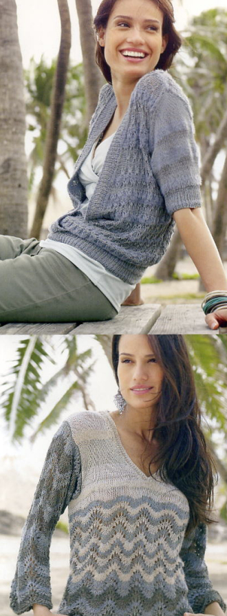 Cardigan and Pullover, Lana Grossa BELFILO