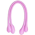 Leather Baghandles, Style 2020 Hand Size, col. 07 Light Pink