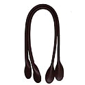 Leather Baghandles, Style 2040 Elbow Size, col. 02 Dark Brown