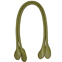 Leather Baghandles, Style 2040 Elbow Size, col. 08 Light Olive