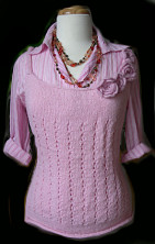 Irene & Mr.Sheep Knitwear, Pink Singlet
