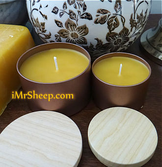 BEESWAX CANDLES Irene and Mr.Sheep