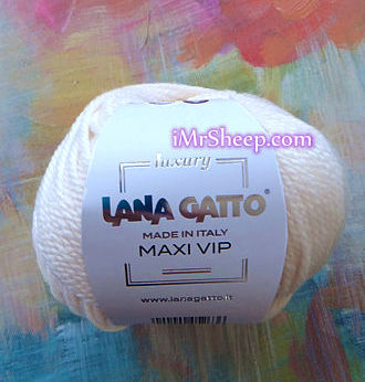 Lana Gatto MAXI VIP [80% Extrafine Merino Wool, 20% Cashmere], Aran