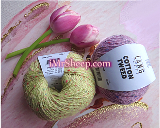 Lang COTTON TWEED [67% Cotton, 24% Silk, 9% Polyester], Double Knit