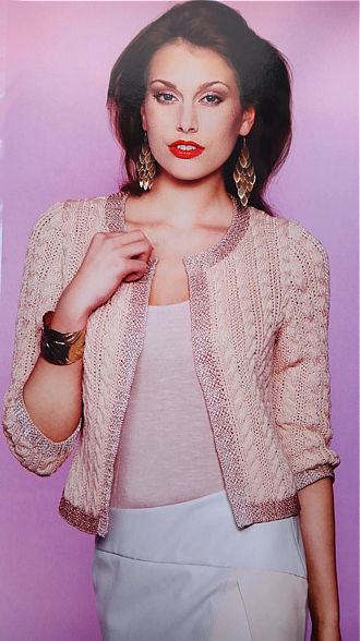 JACKET WITH GLOSSY BORDERS