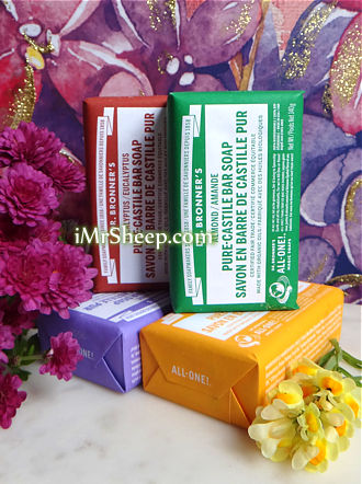 CASTILE BAR SOAP, Lavender, Rose, Eucalyptus Scented